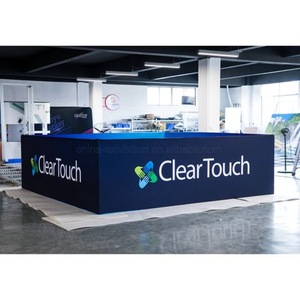 Tela de la tensión del tubo Expo Square Banner colgante Pantalla con el logotipo personalizado