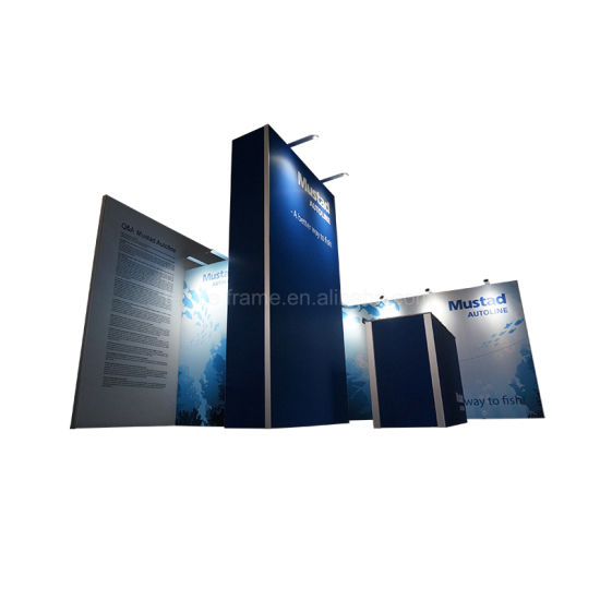 Perfil de publicidad modular de aluminio Planta Permanente stand de feria 10X10