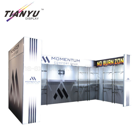 10X20FT Proveedor de China Diseño de cabina de exposición modular de aluminio de feria comercial barata