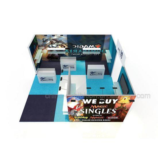 Exposición Stand Stand de diseño Mostrar Soporte comercial con pantallas Show Room