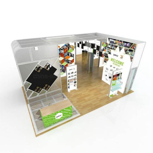 Exposición de soporte de exhibición modular de aluminio Modular para diseñador de stand de feria comercial personalizado