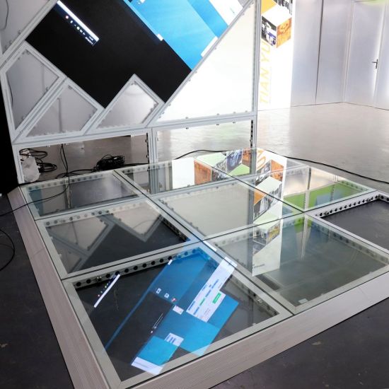 Exposición de soporte de exhibición modular de aluminio Modular para diseñador de stand de feria comercial personalizado
