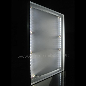 Doble cara Cuadrado Junta de aluminio del marco del marco de la tensión Caja de luz Caja de luz Foto Publicidad