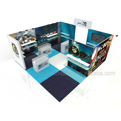 Exposición Stand Stand de diseño Mostrar Soporte comercial con pantallas Show Room